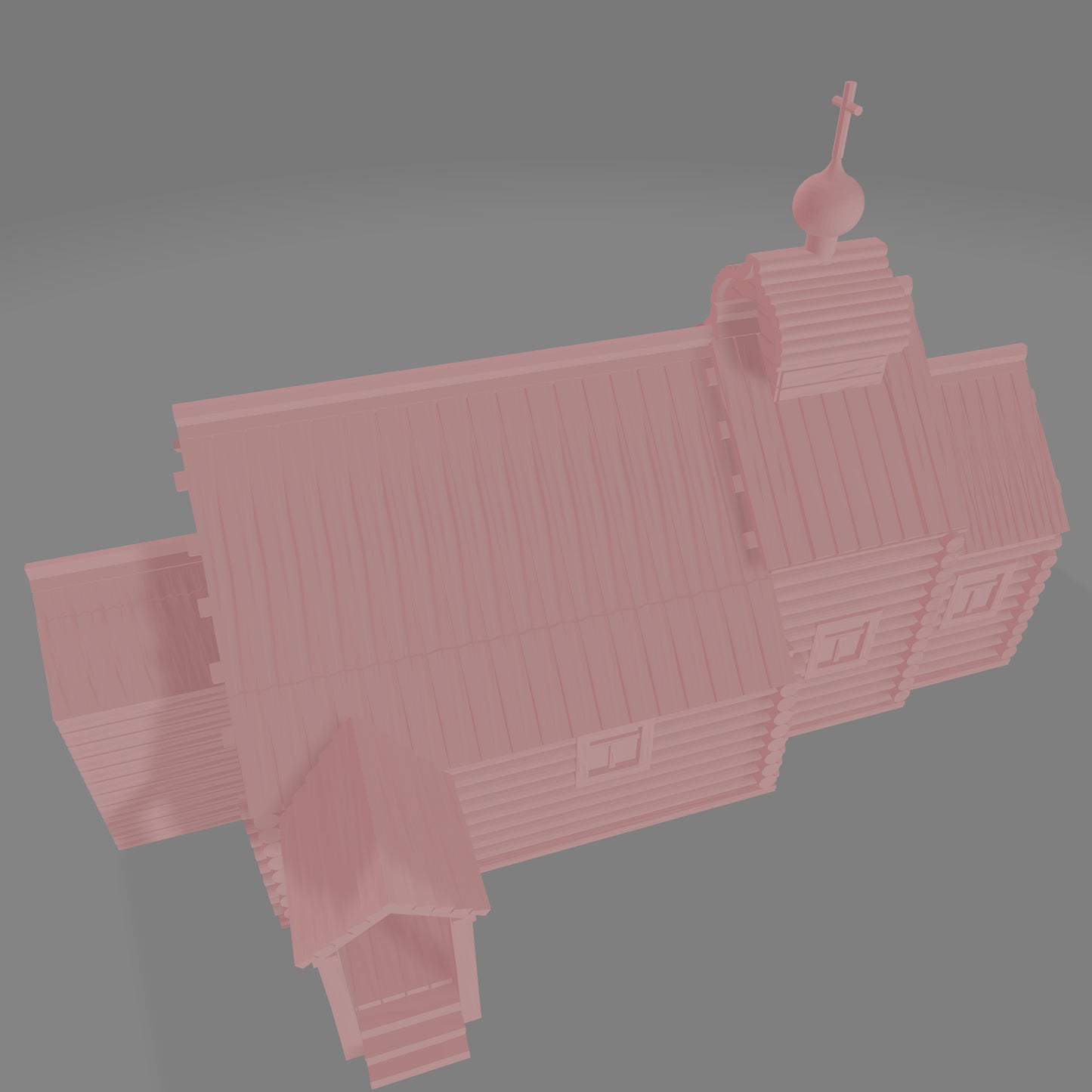 Russian Wooden Church - Commissioned