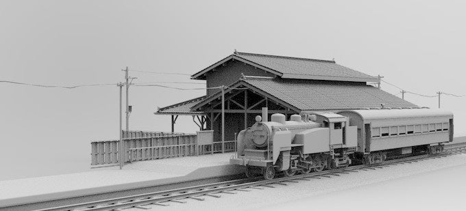 Japanese Train Station STLs