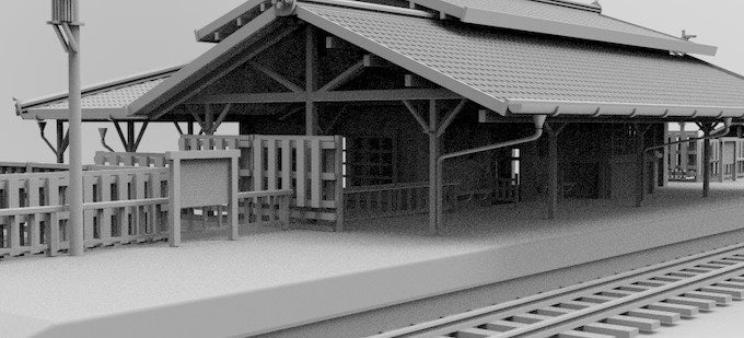 Japanese Train Station STLs