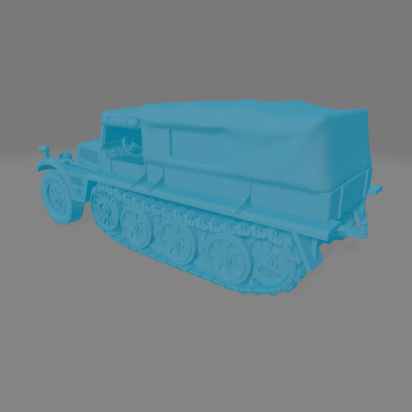 German Sd. Kfz. 10/2 - Canopy