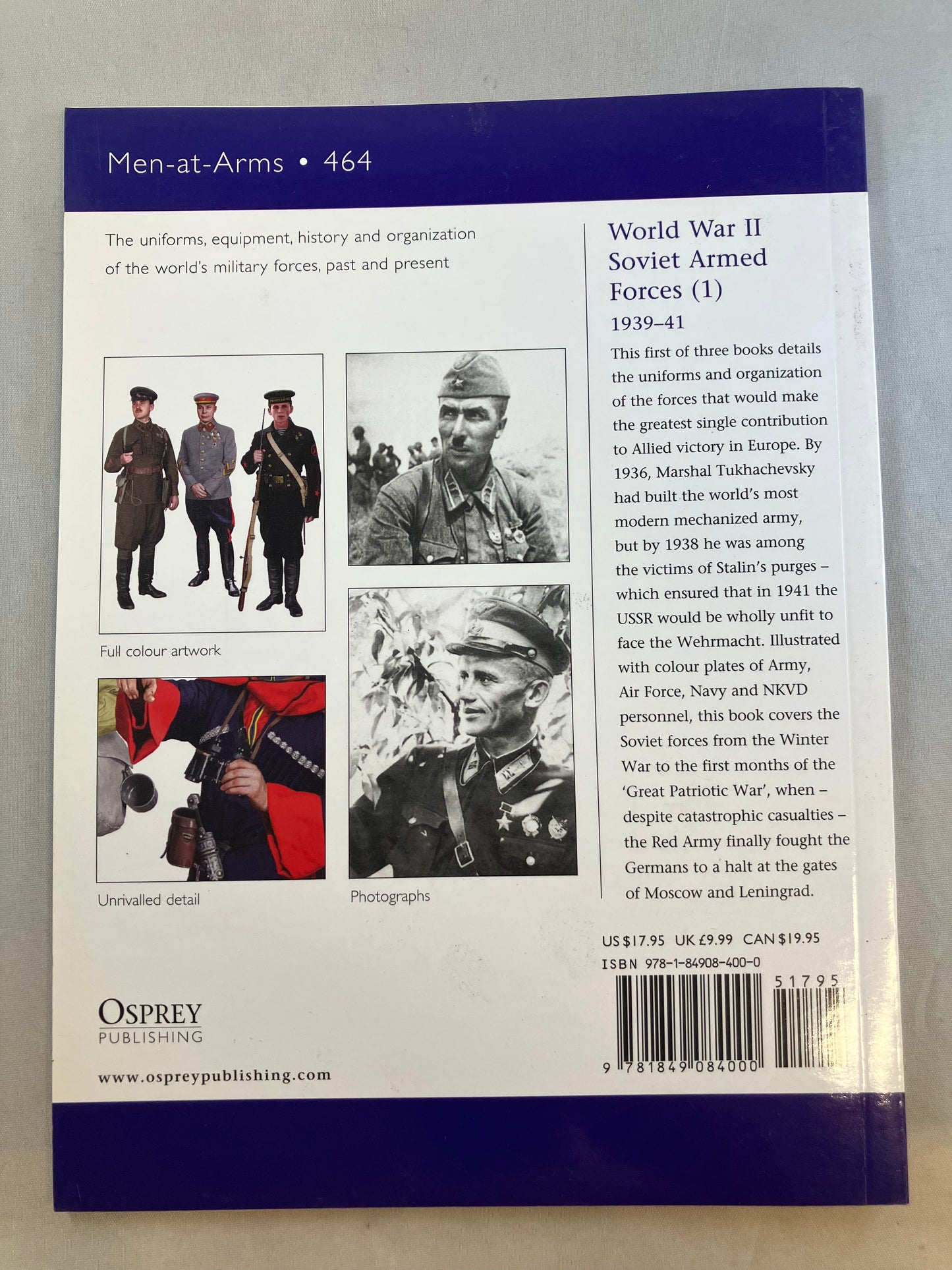 WWII Soviet Armed Forces 1 Osprey Book