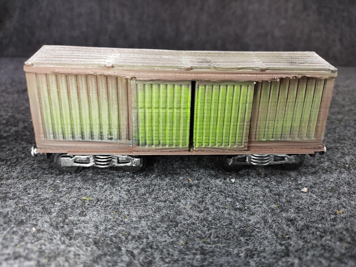 Rolling Stock Wooden Train Cart Green- 28mm/Painted