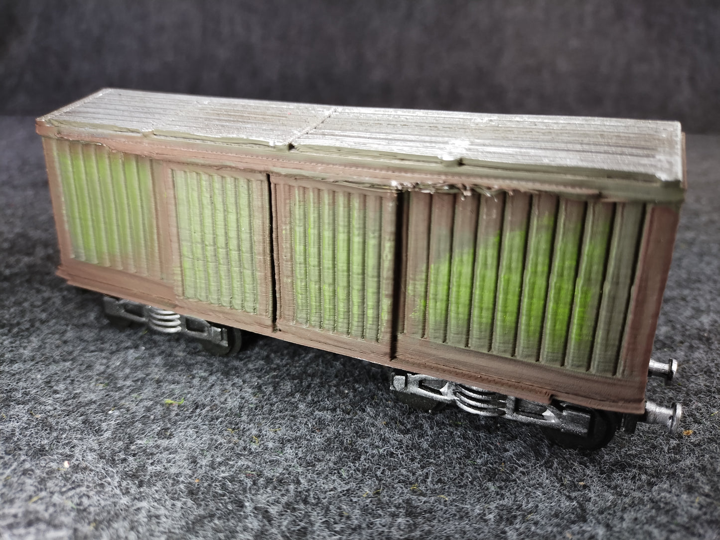 Rolling Stock Wooden Train Cart Green- 28mm/Painted