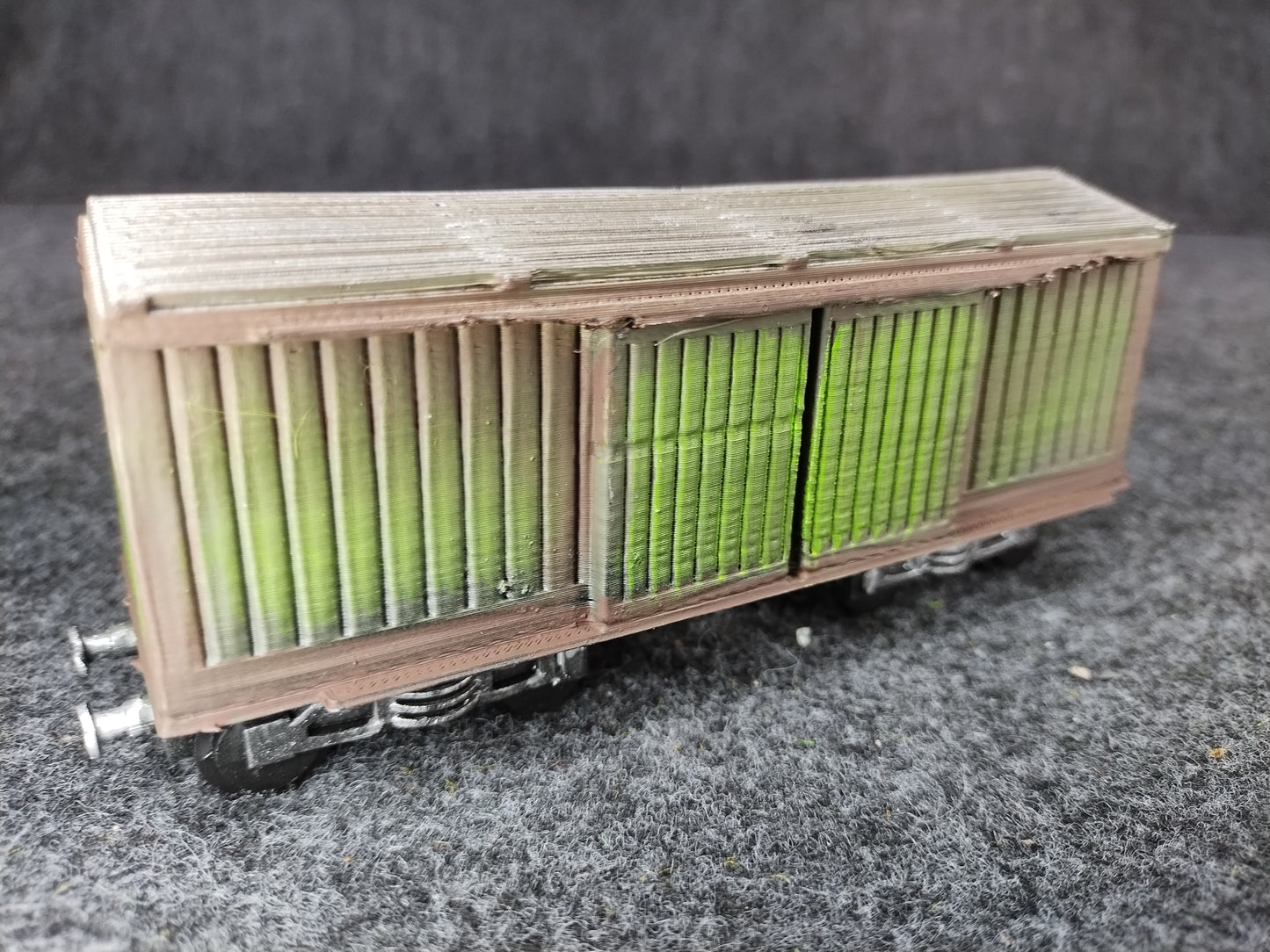 Rolling Stock Wooden Train Cart Green- 28mm/Painted