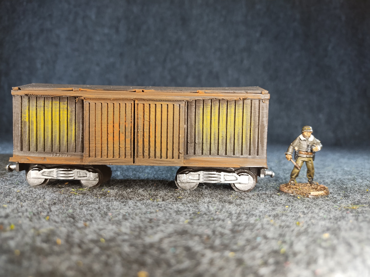 Rolling Stock Wooden Train Cart Yellow/Brown