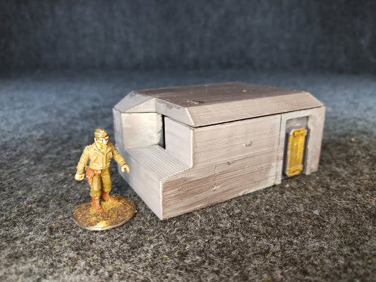 Dutch Bunker Right Small - 28mm/Painted