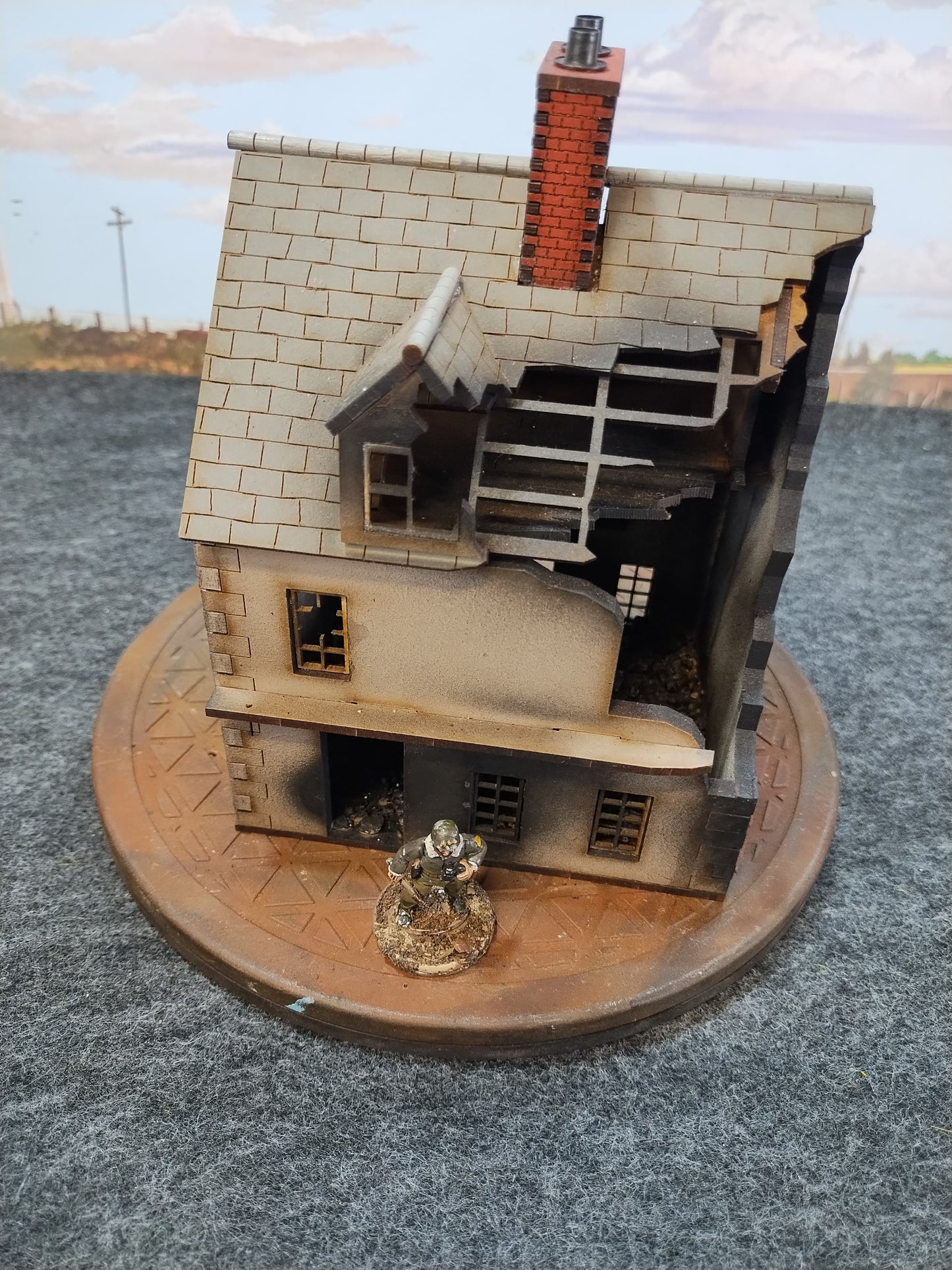 Normandy Sarissa House #4 - 28mm/Painted