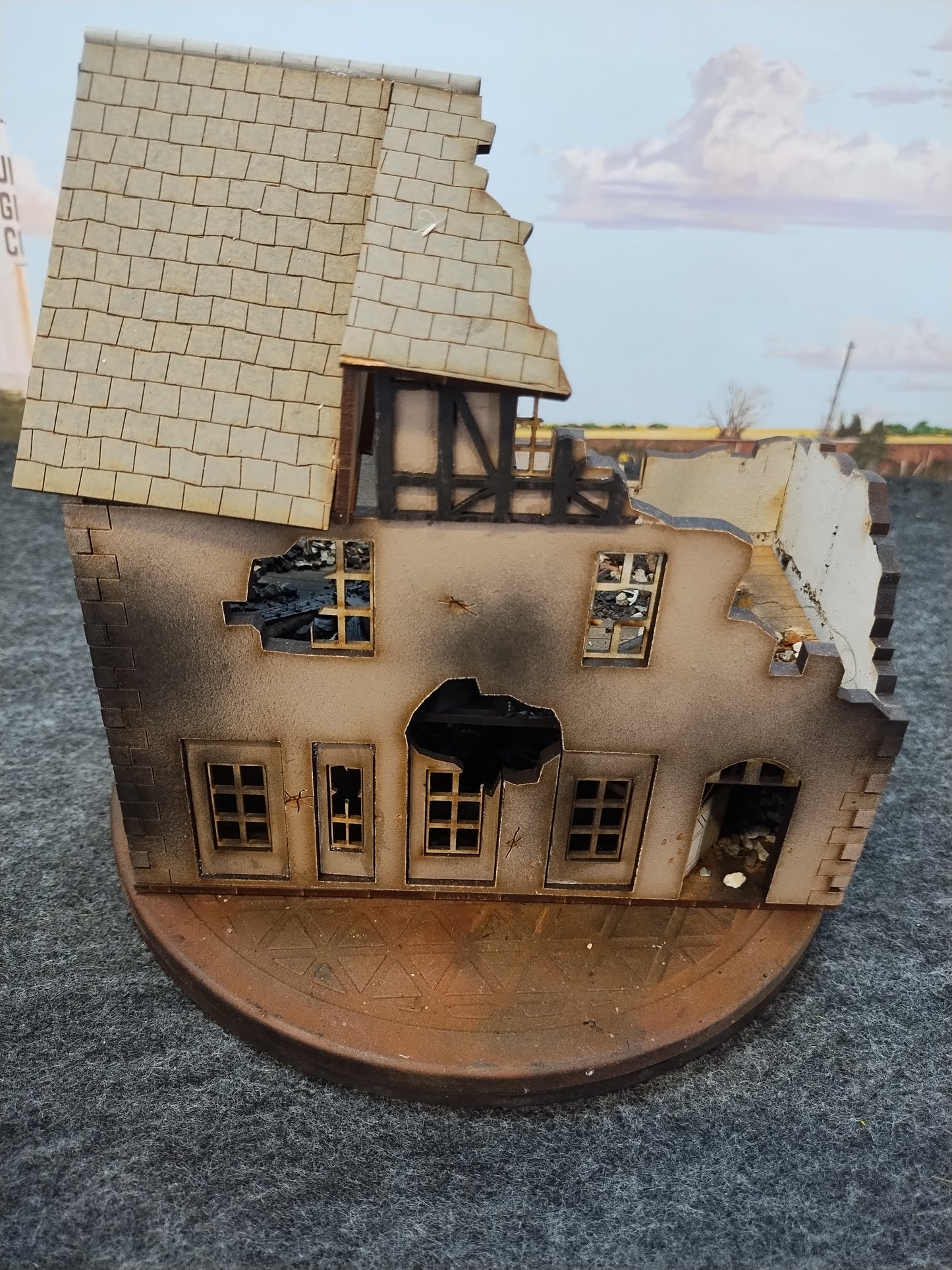 Normandy Sarissa House #5 - 28mm/Painted
