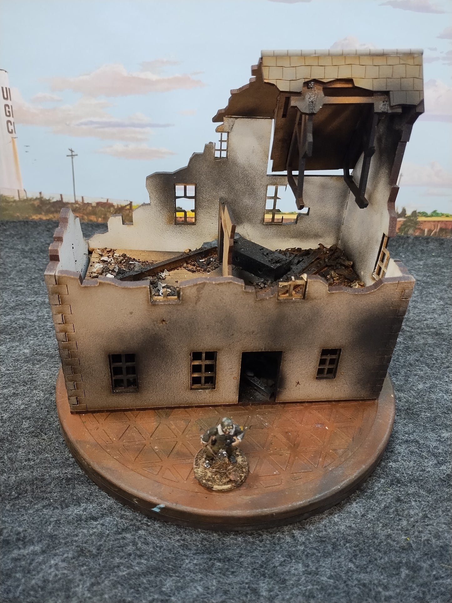 Normandy Sarissa House #5 - 28mm/Painted