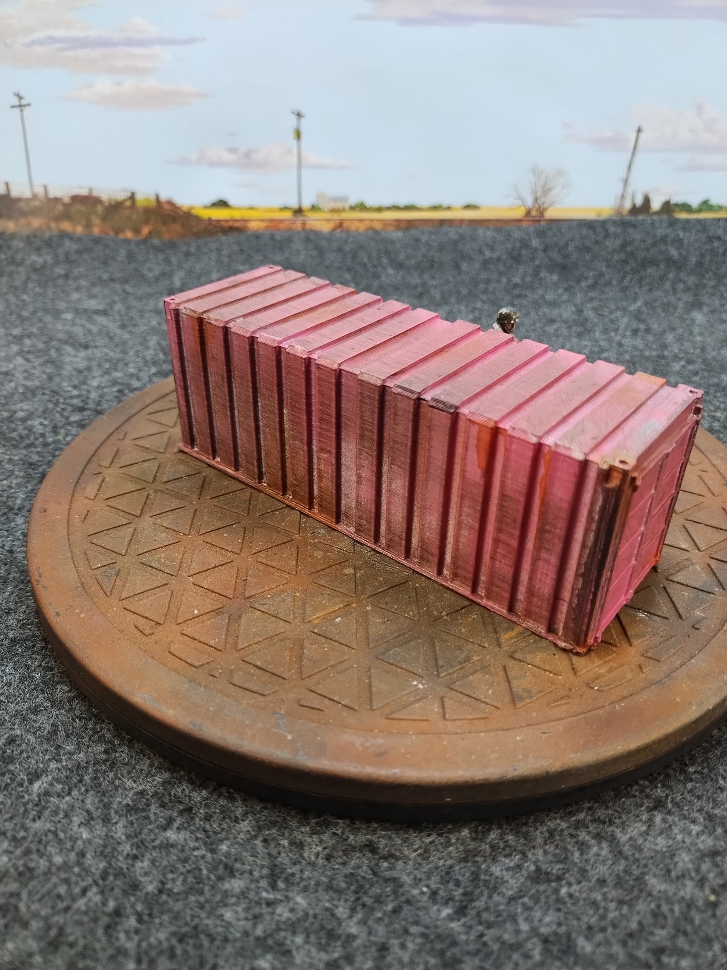 Shipping Containers x1 Pink - 28mm/Painted