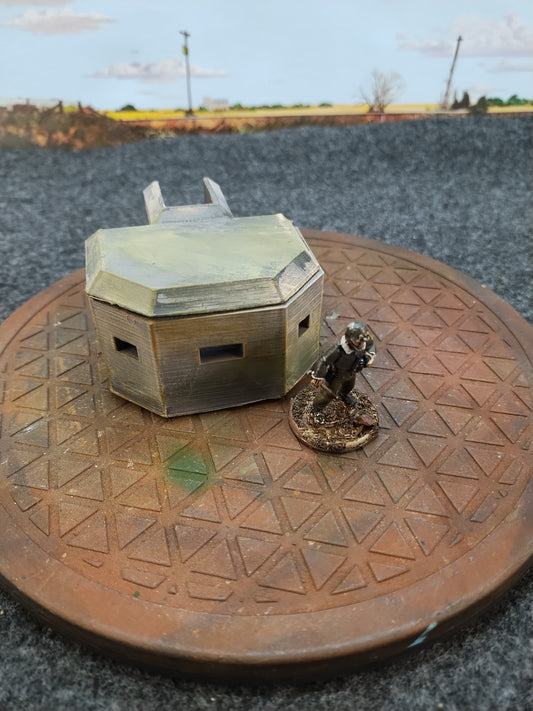 Small Bunker - 28mm/Painted