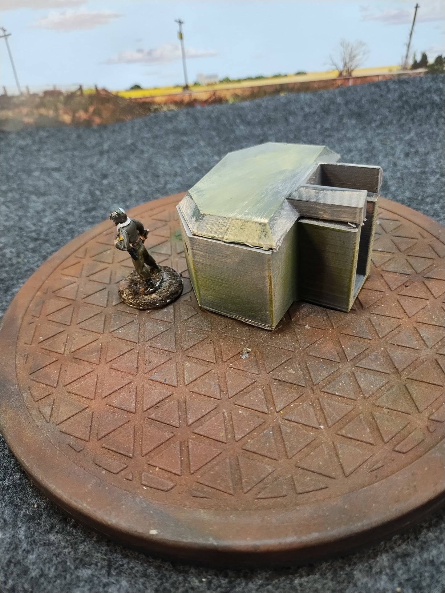Small Bunker - 28mm/Painted