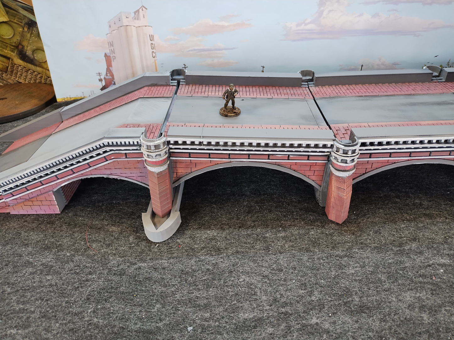 Bridge Wide end - 28mm/Painted