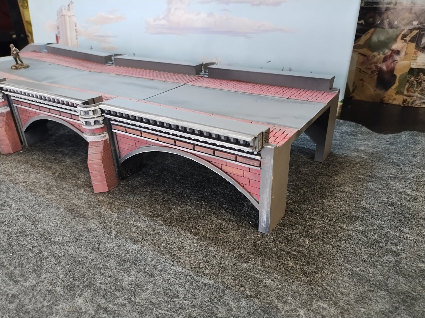 Bridge Wide end - 28mm/Painted