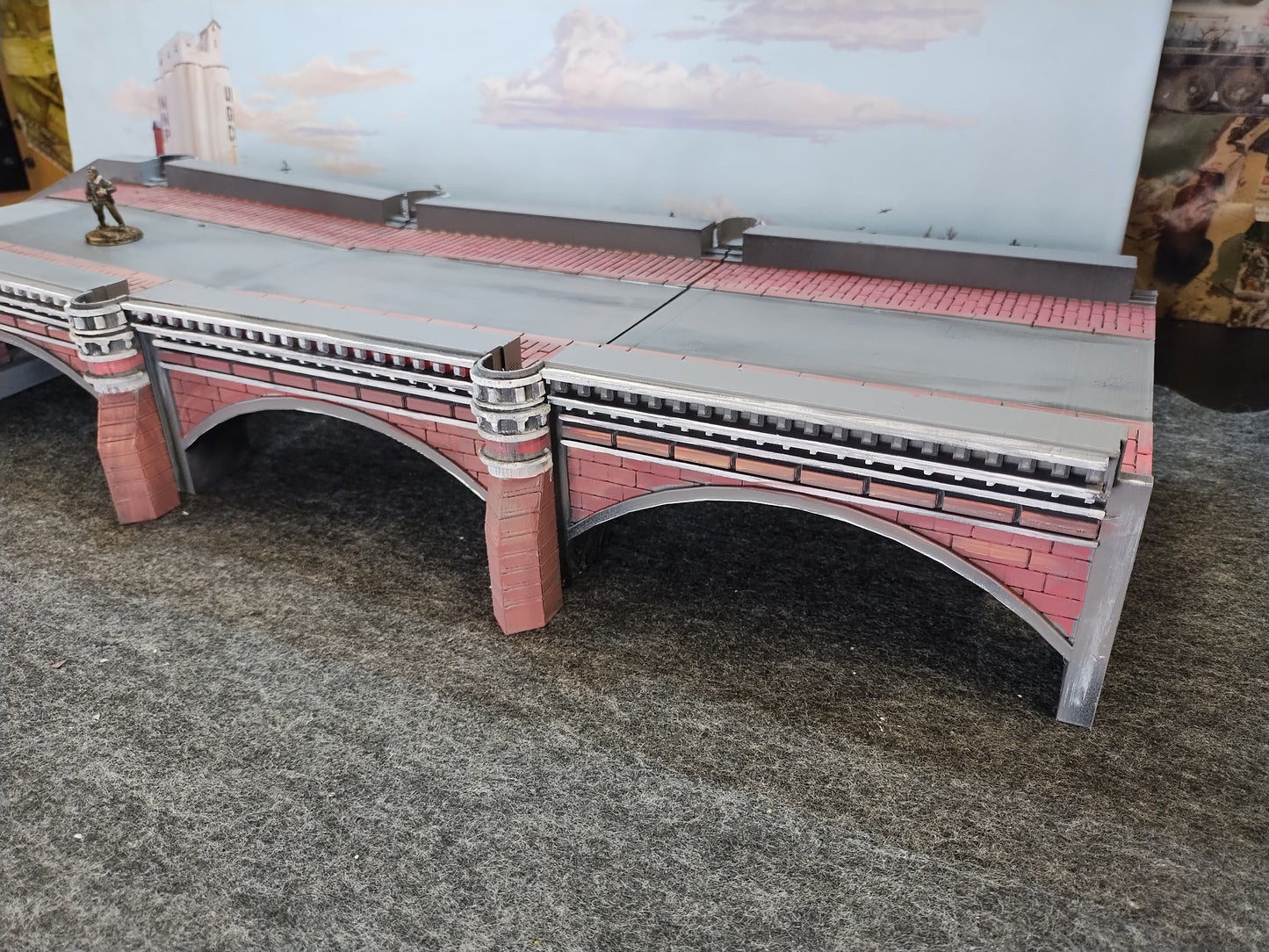 Bridge Wide end - 28mm/Painted