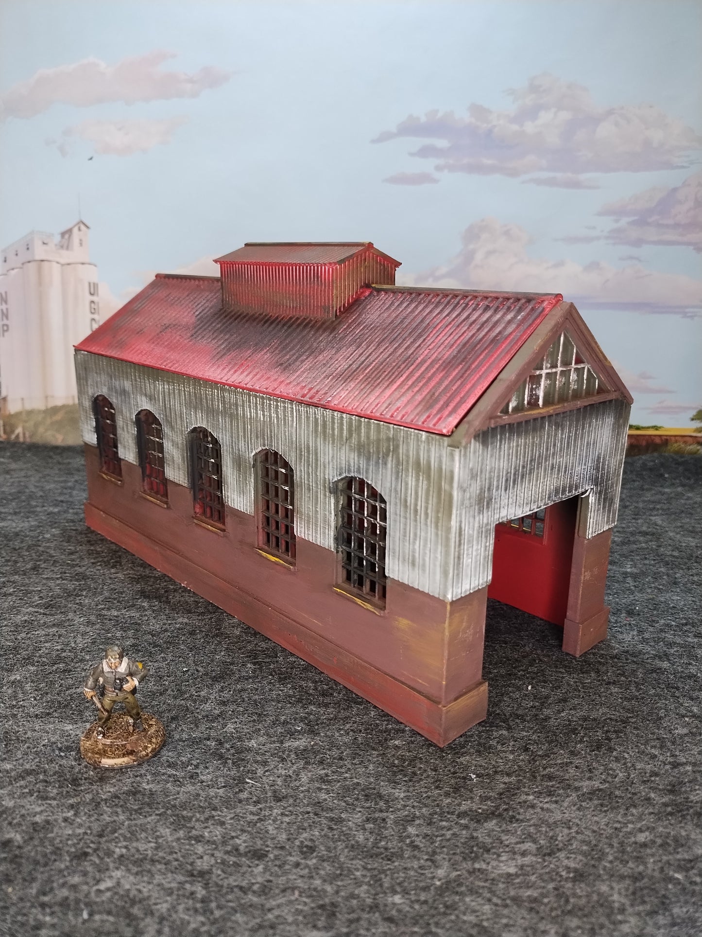 Engine Shed Brown - 28mm/Painted