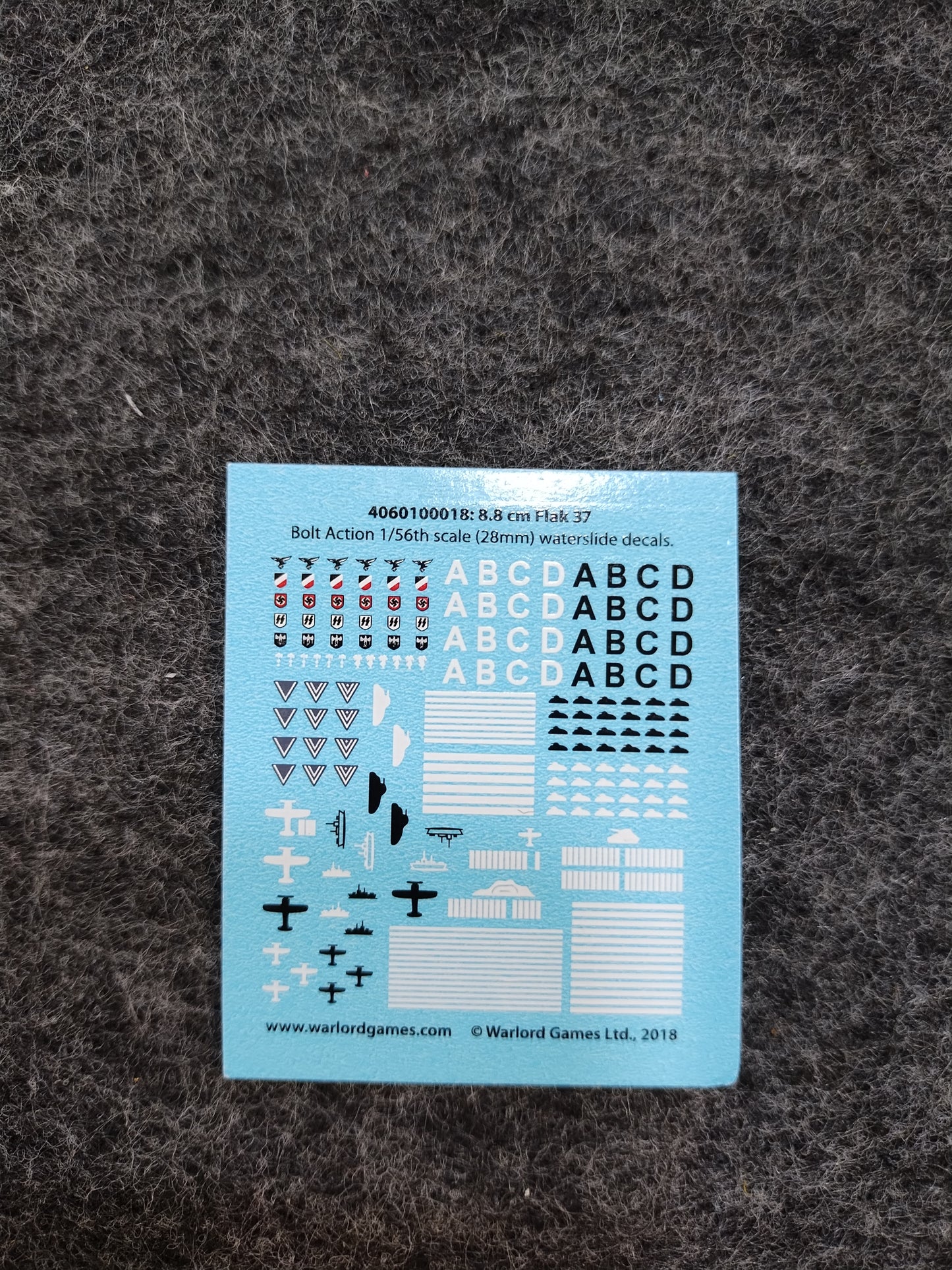 German 8.8cm Flak 37 Decal sheet