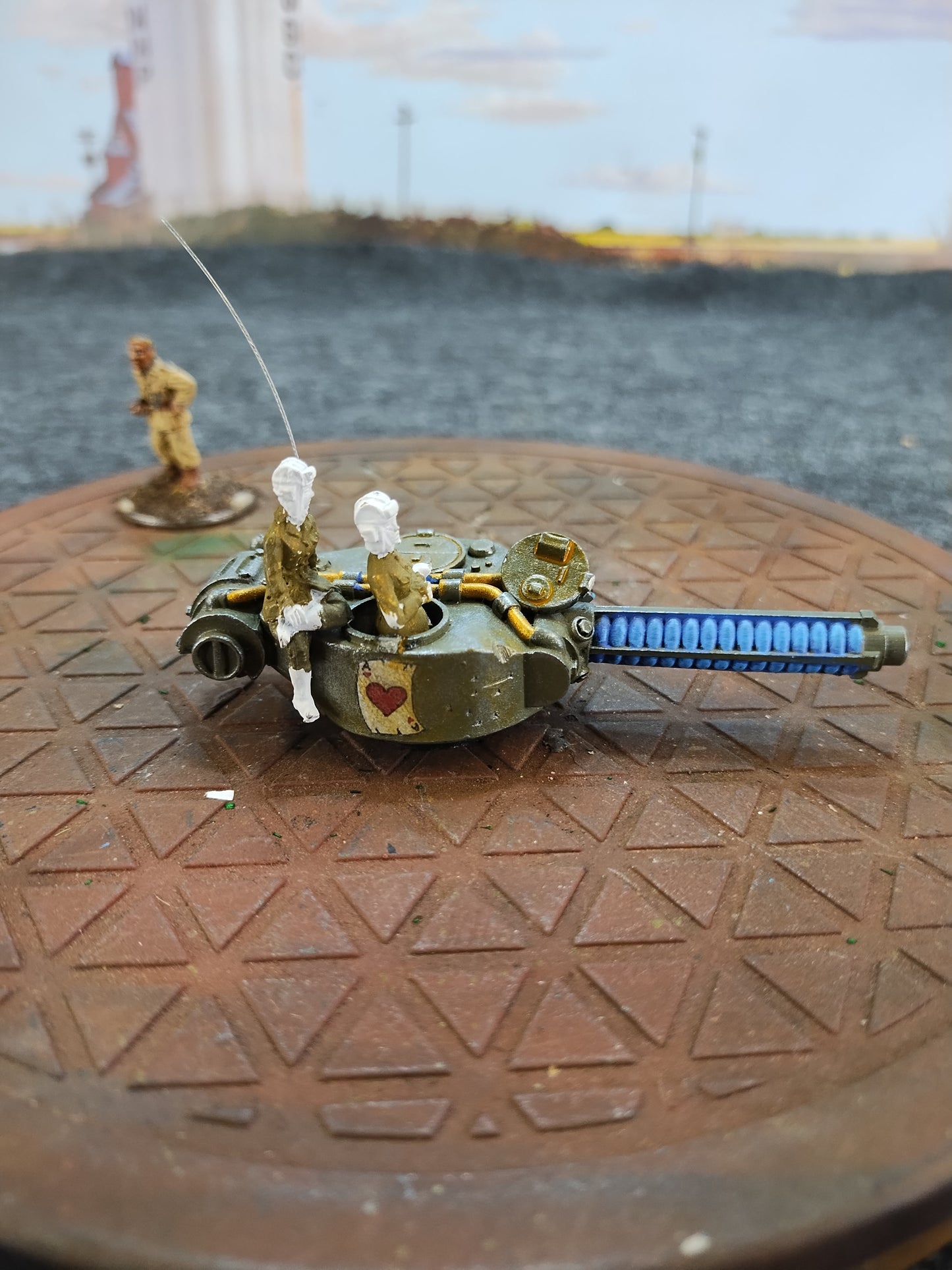 Konflikt '47 M4A9-T Sherman Tesla Cannon Turret #C - 28mm