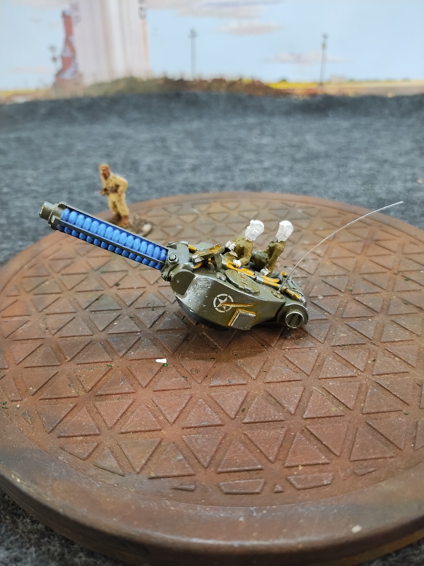 Konflikt '47 M4A9-T Sherman Tesla Cannon Turret #C - 28mm