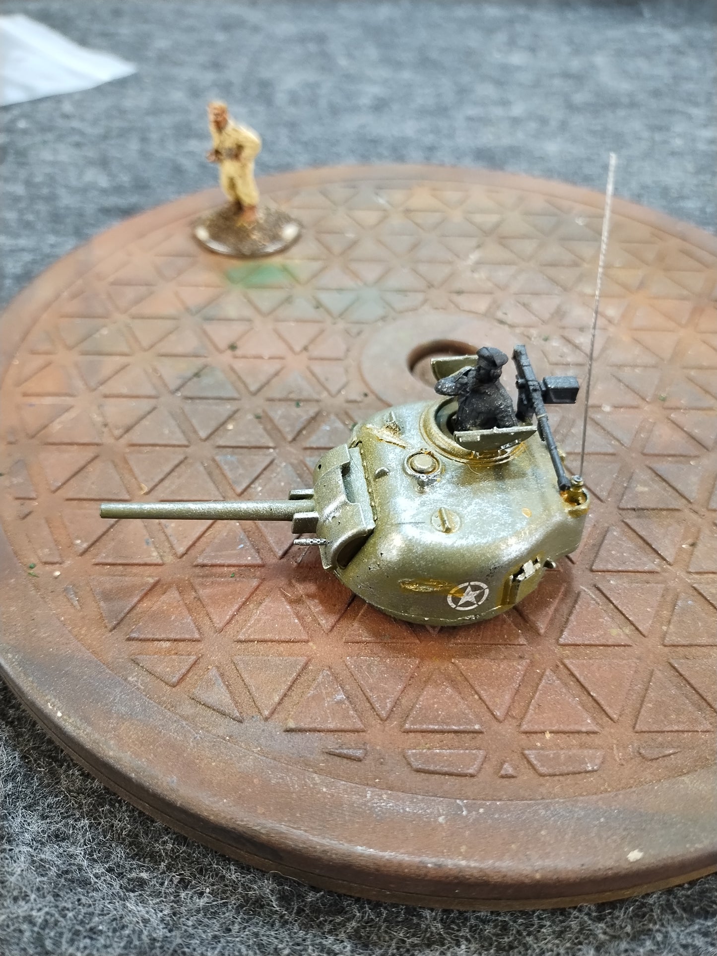 British Sherman Turret #D - 28mm