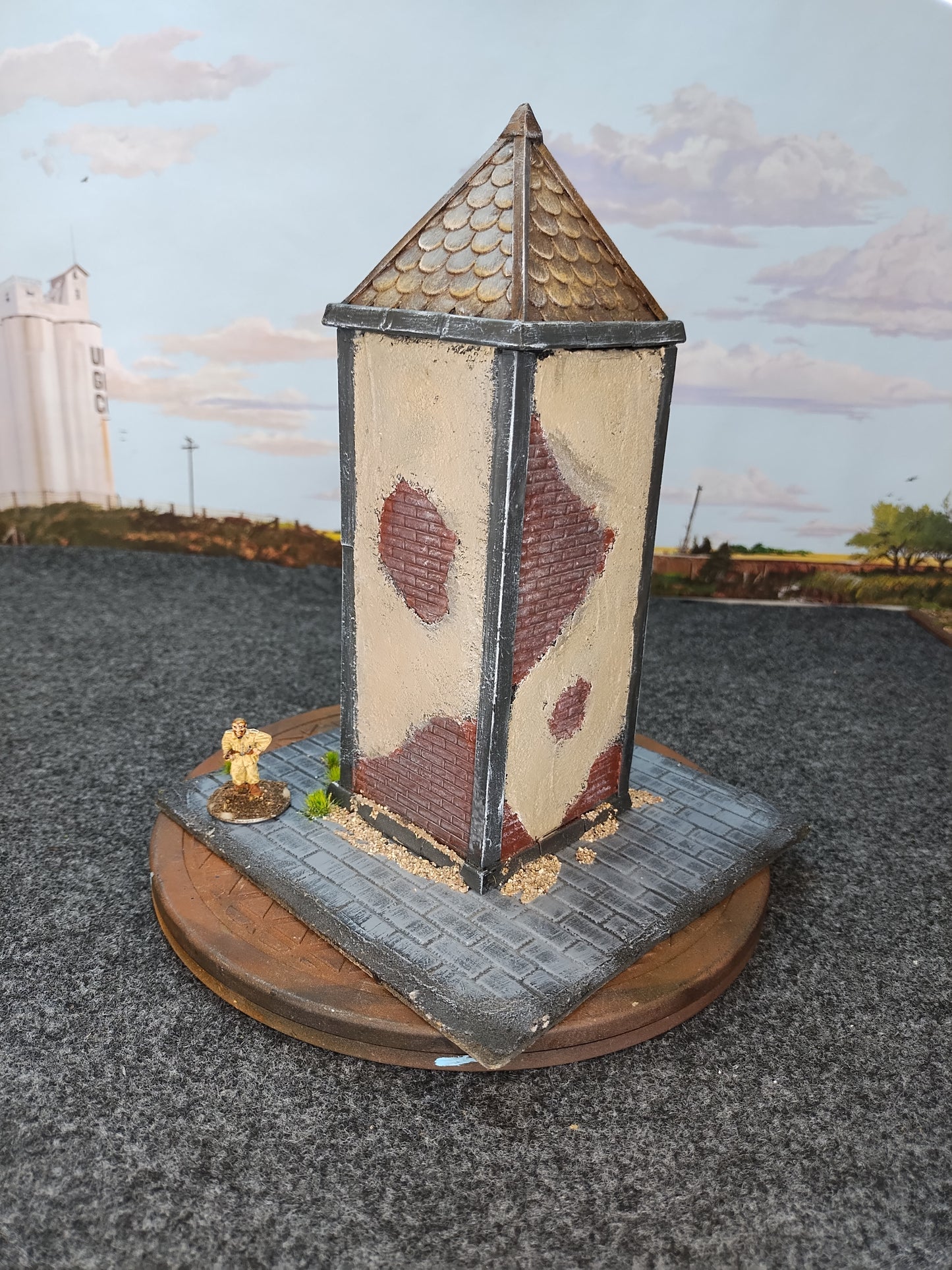 Town Clock Tower - 28mm/Painted