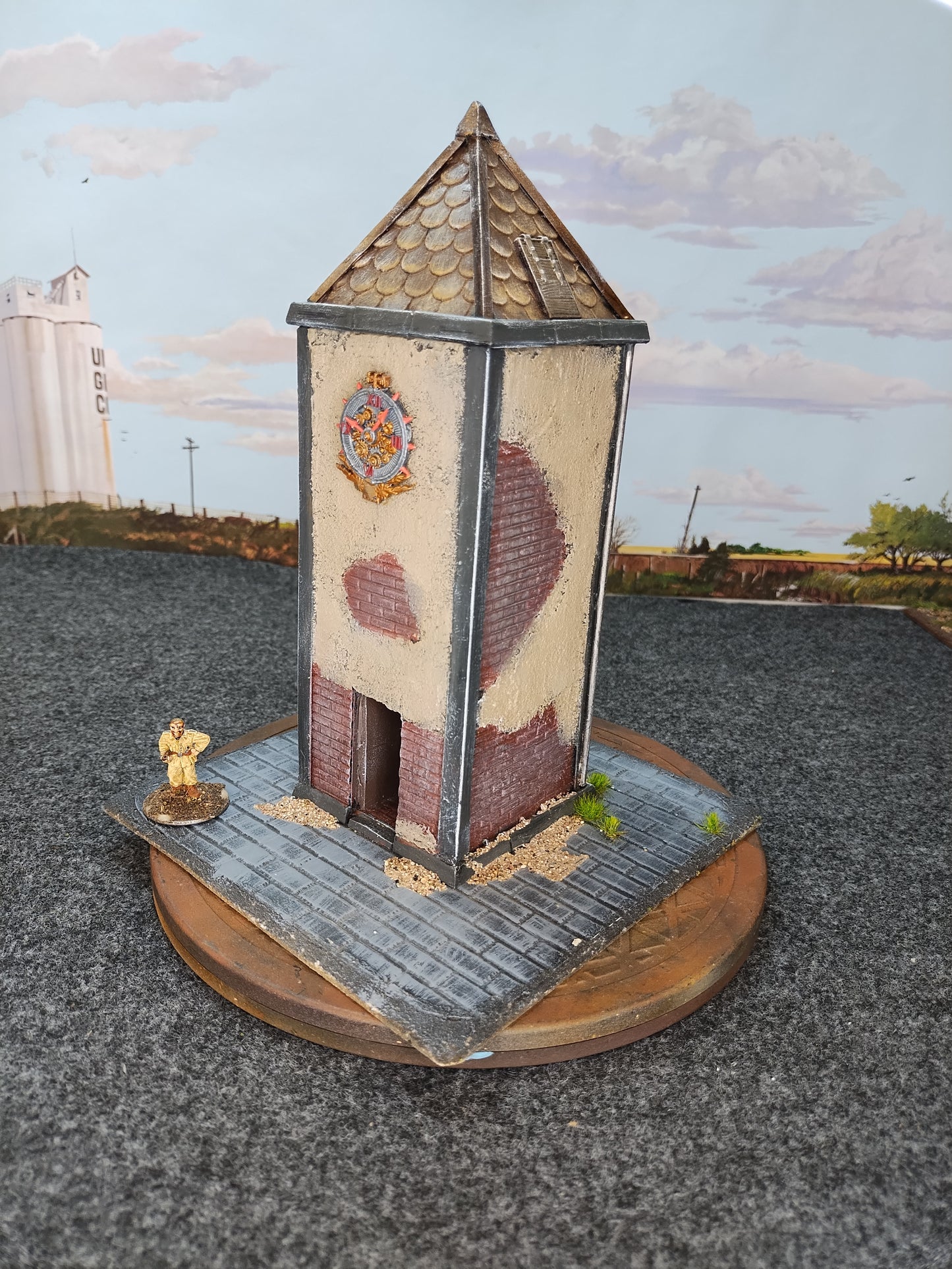Town Clock Tower - 28mm/Painted
