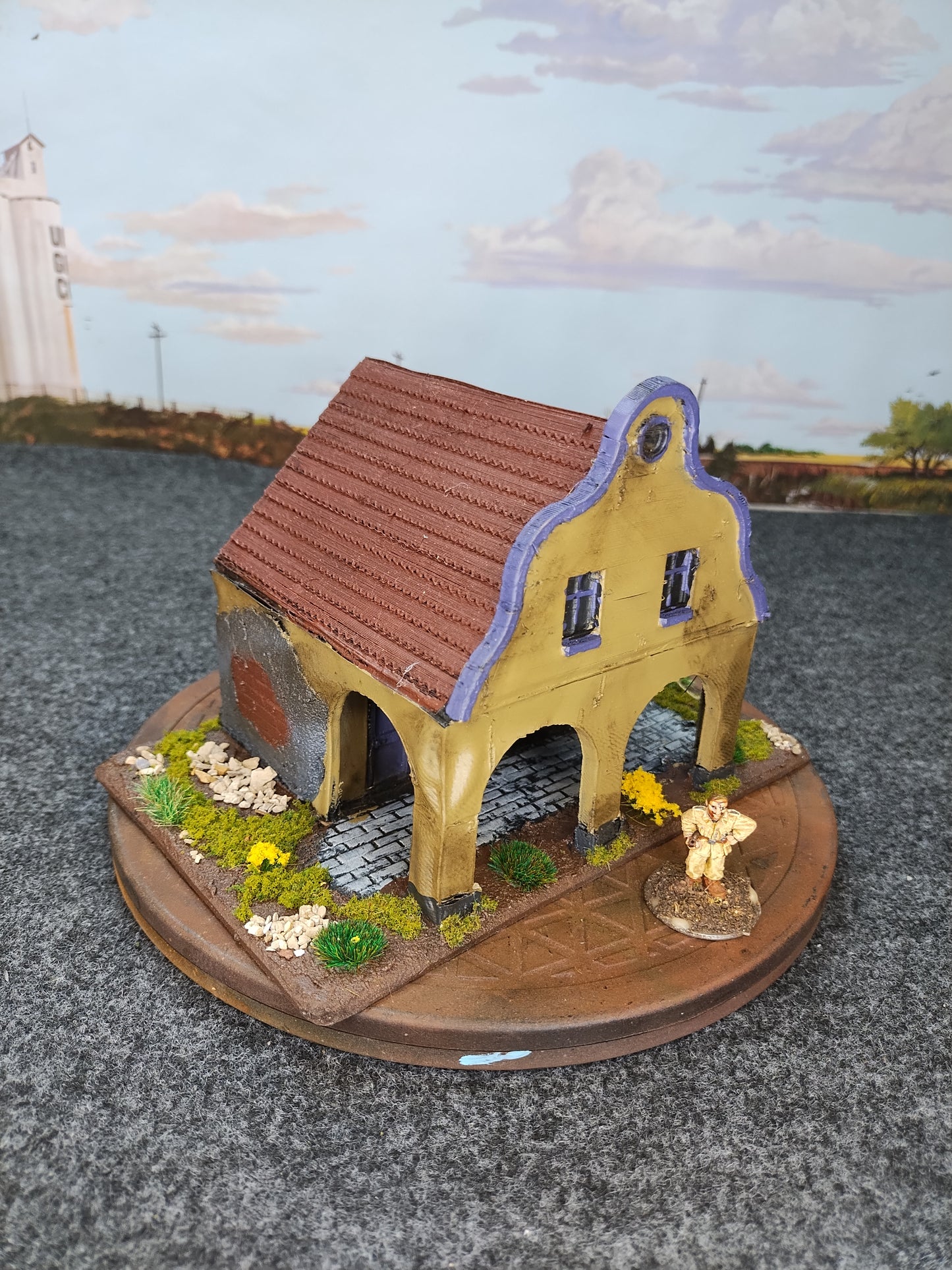 Small Normandy House  - 28mm/Painted