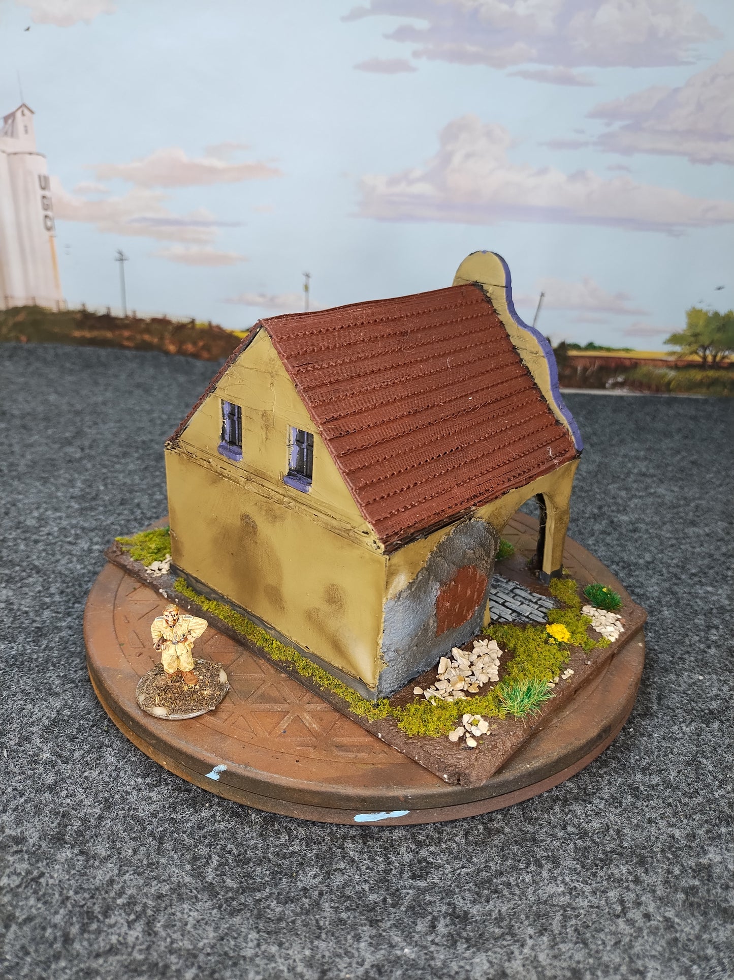 Small Normandy House  - 28mm/Painted
