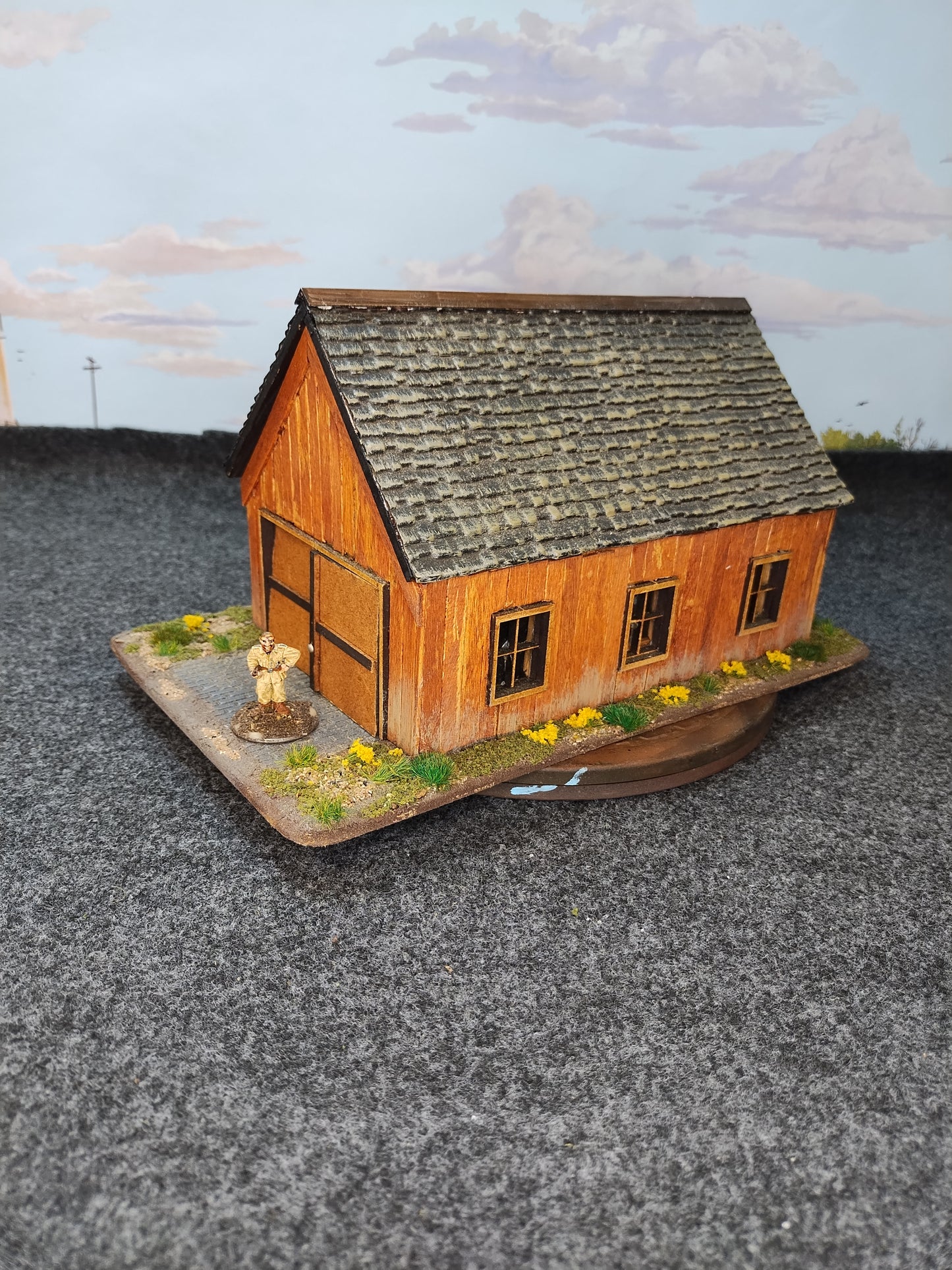Large Wooden Barn - 28mm/Painted