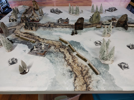 Eastern Europe Village Winter Map - 28mm