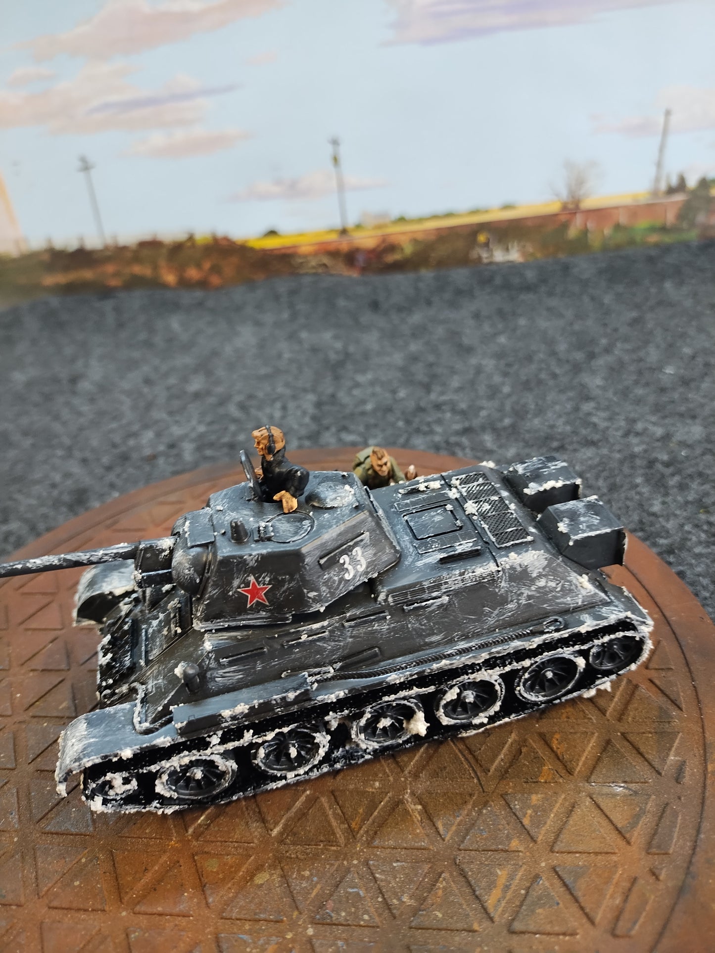 Soviet T-34/76 Black - 28mm