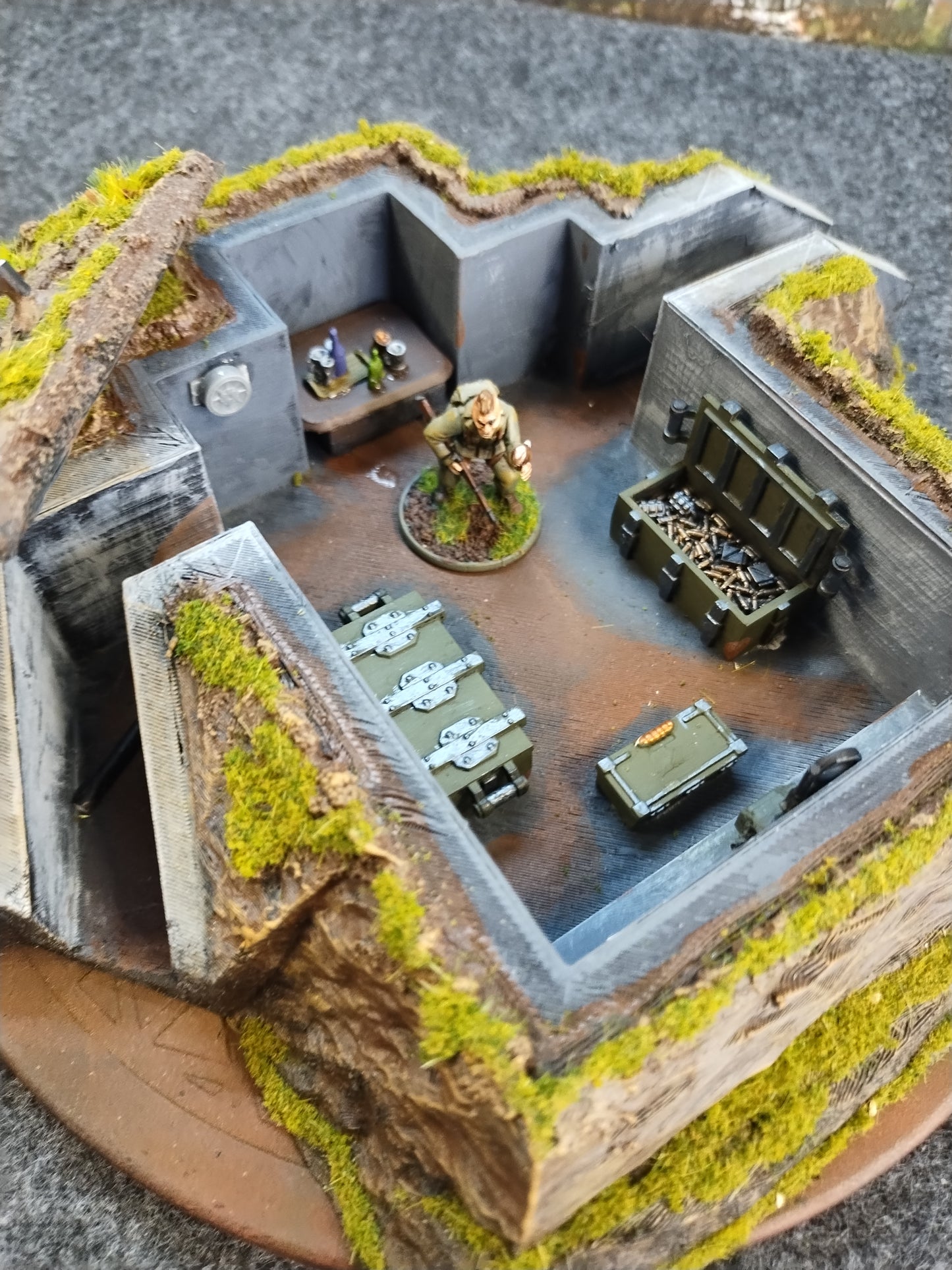 Bunker w. Interior & Terrain - 28mm
