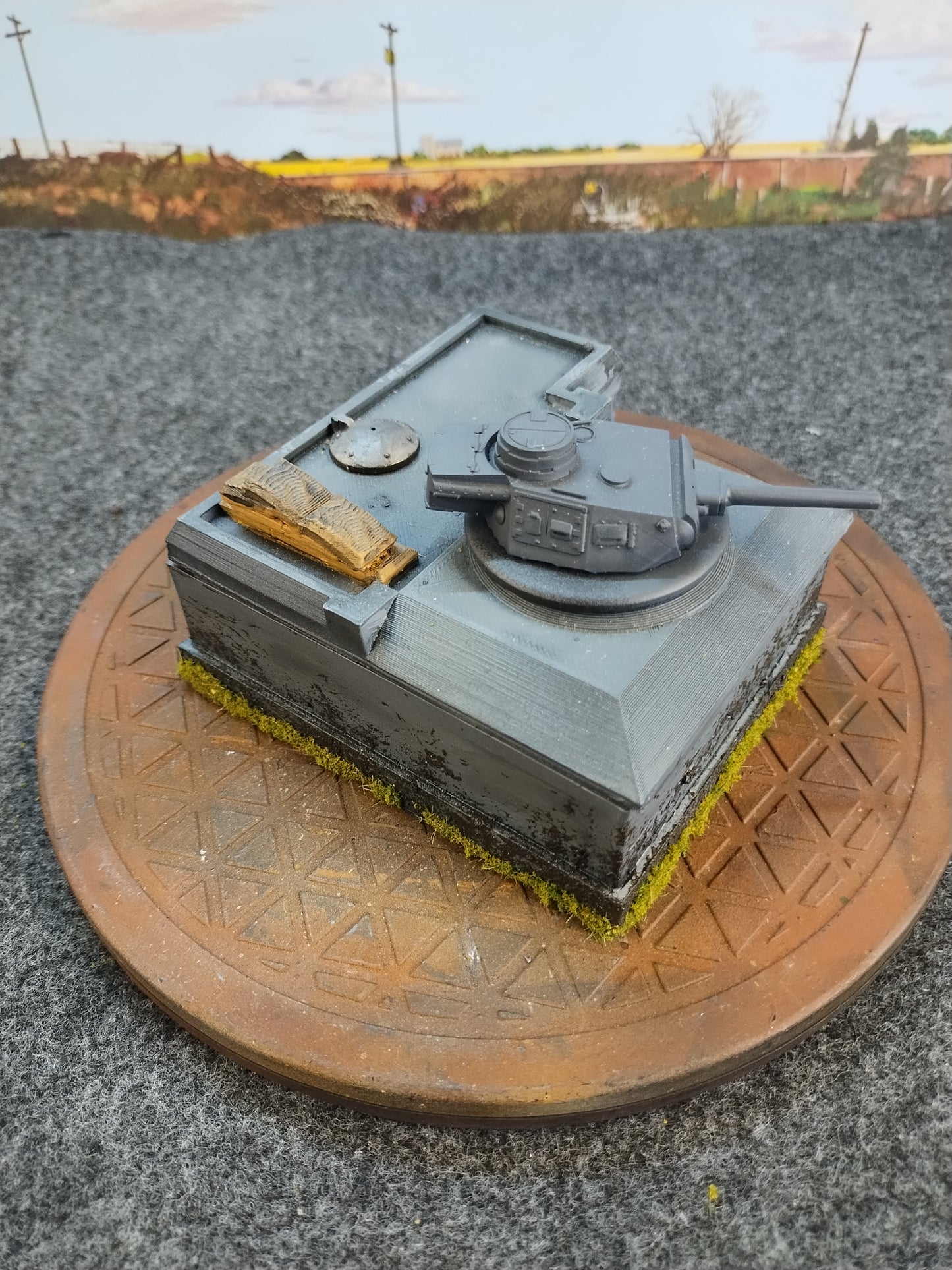 Bunker w. Panzer IV #2 - 28mm/Painted