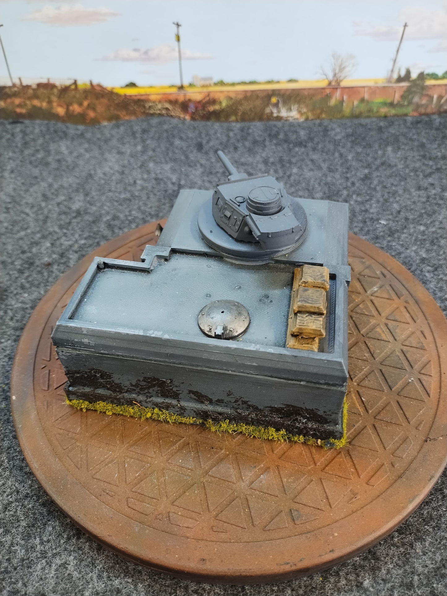 Bunker w. Panzer IV #2 - 28mm/Painted