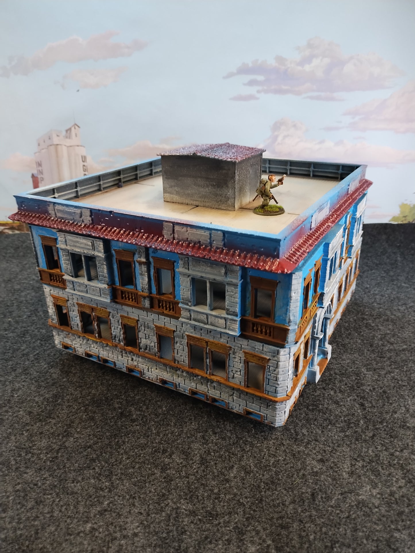 Berlin House #Blue - 28mm/Painted