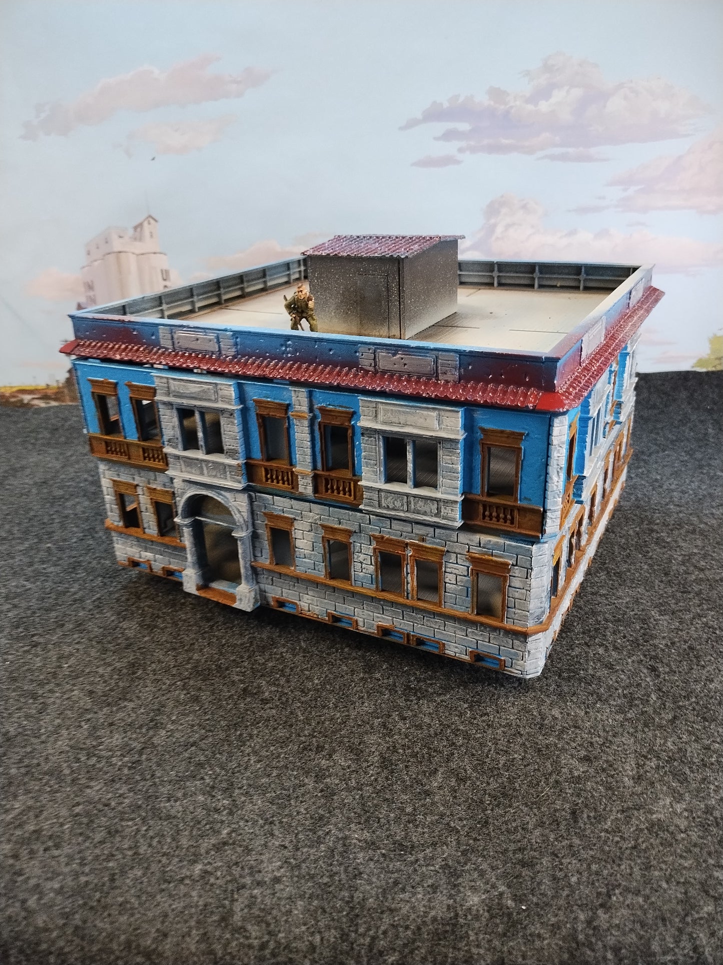 Berlin House #Blue - 28mm/Painted