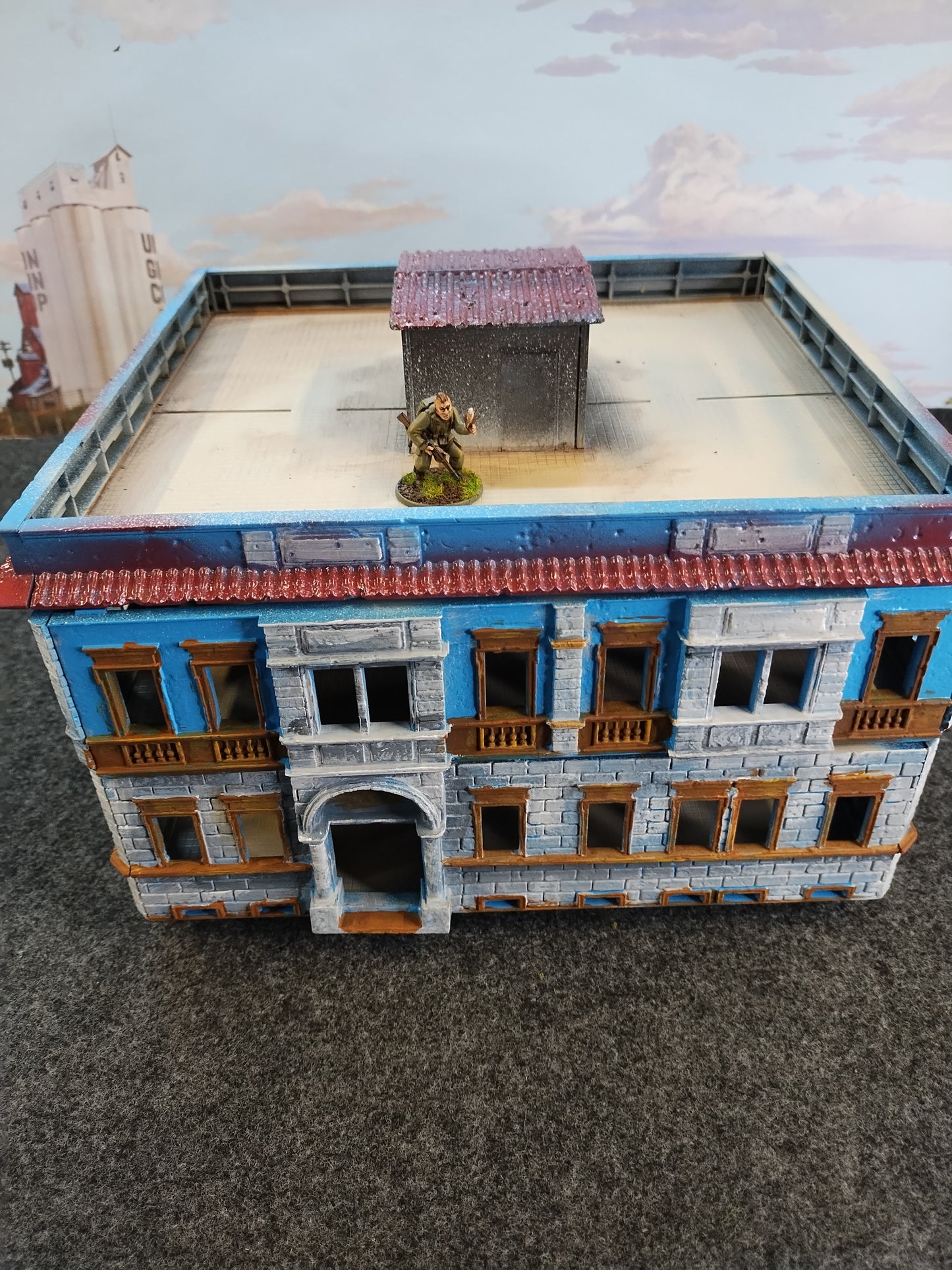 Berlin House #Blue - 28mm/Painted