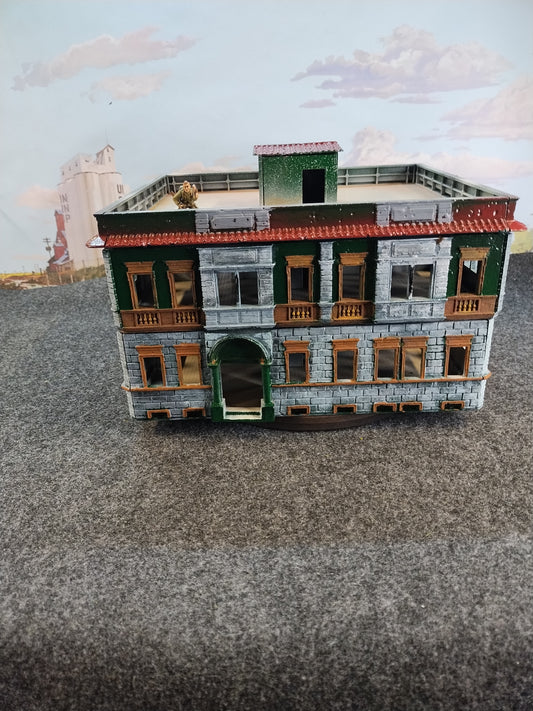 Berlin House #Green - 28mm/Painted