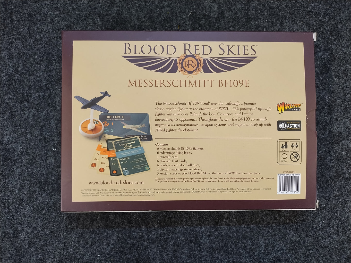 German Messerschmitt BF109E Squadron - Blood Red Skies