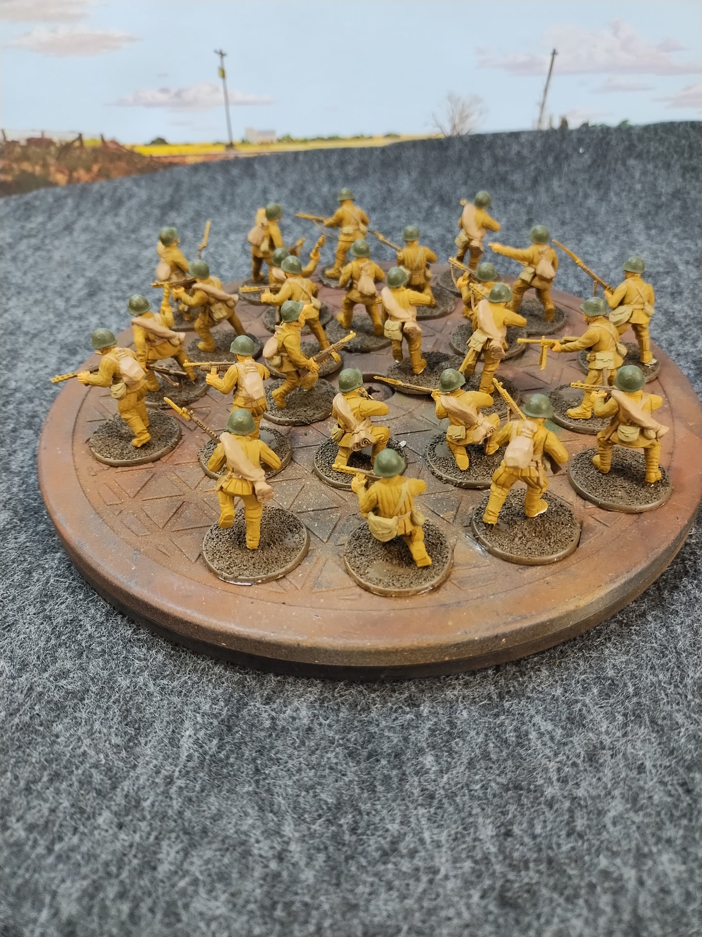 Soviet Riflemen Assembled x25 - 28mm