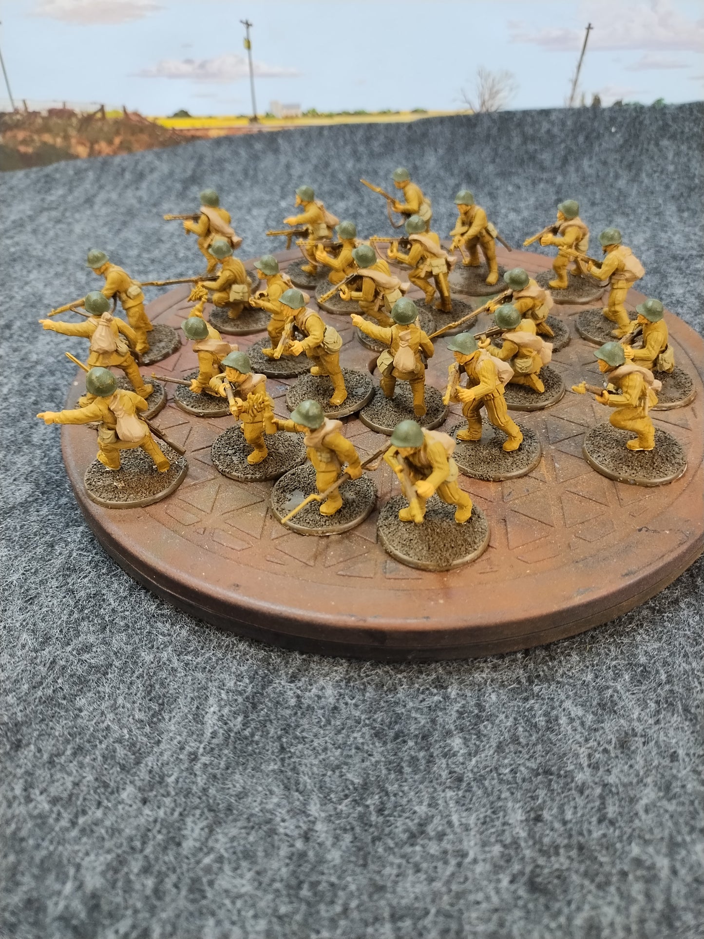 Soviet Riflemen Assembled x25 - 28mm