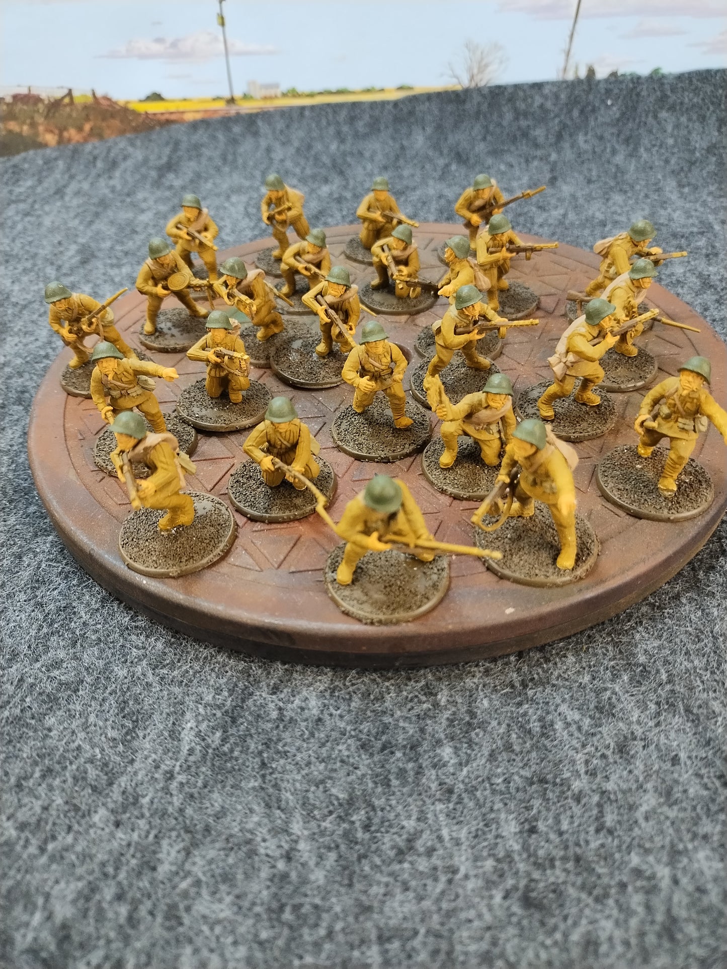 Soviet Riflemen Assembled x25 - 28mm