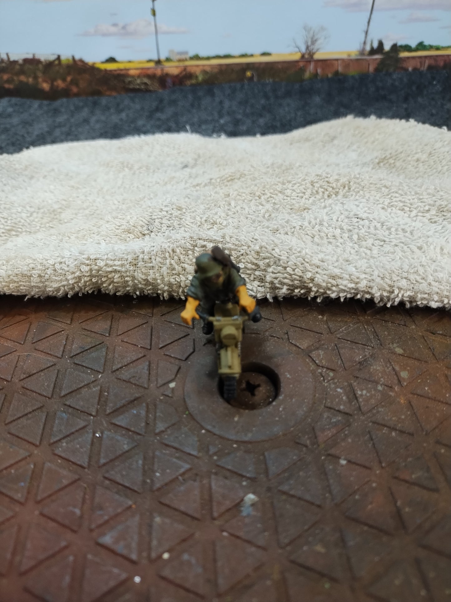 German Motorcyclist #I - 28mm/Painted