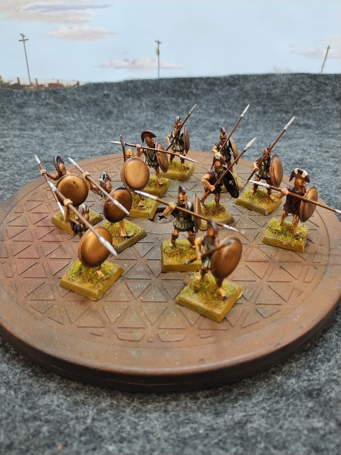 Greek Hoplites Black/Bronze - SPQR/28mm