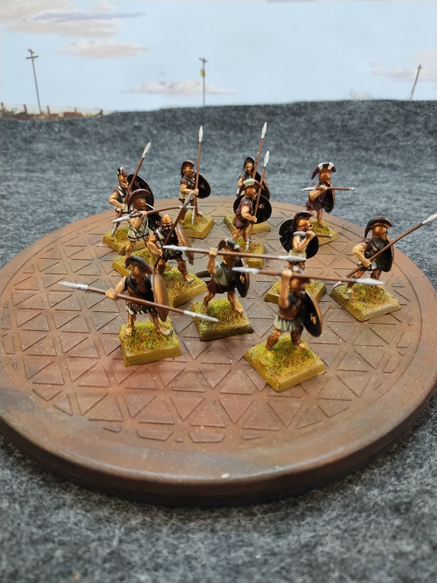 Greek Hoplites Black/Bronze - SPQR/28mm