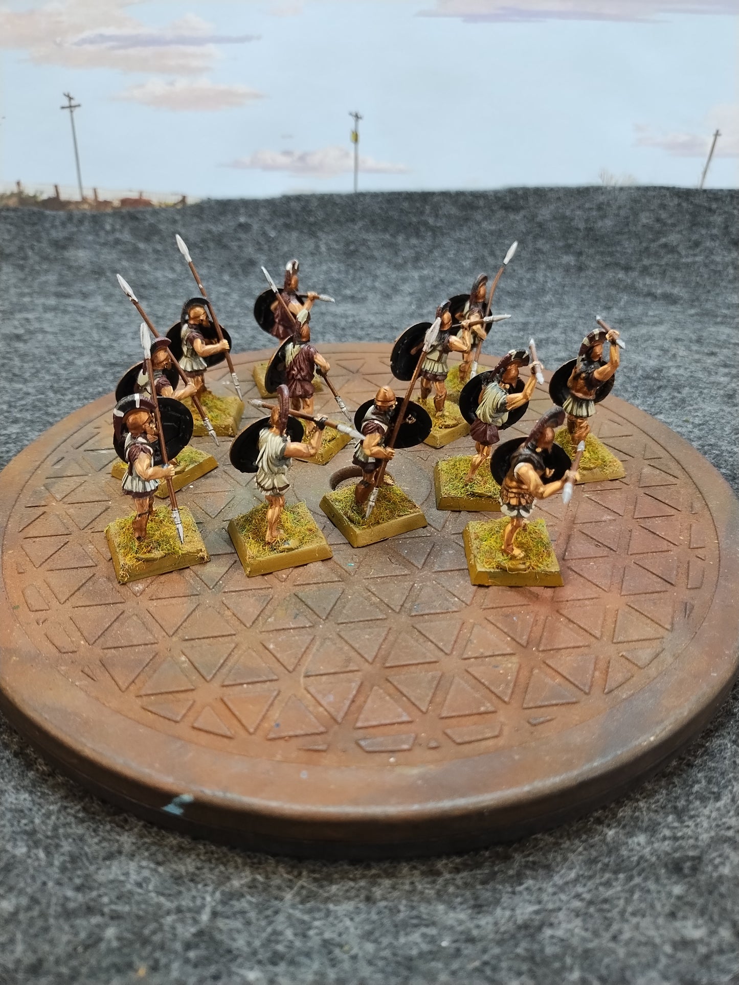 Greek Hoplites Black/Bronze - SPQR/28mm