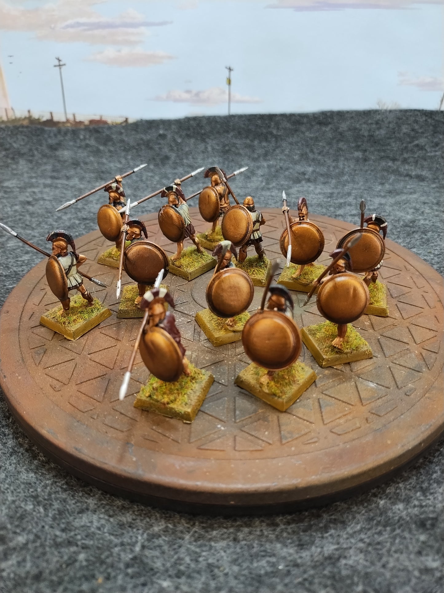 Greek Hoplites Black/Bronze - SPQR/28mm