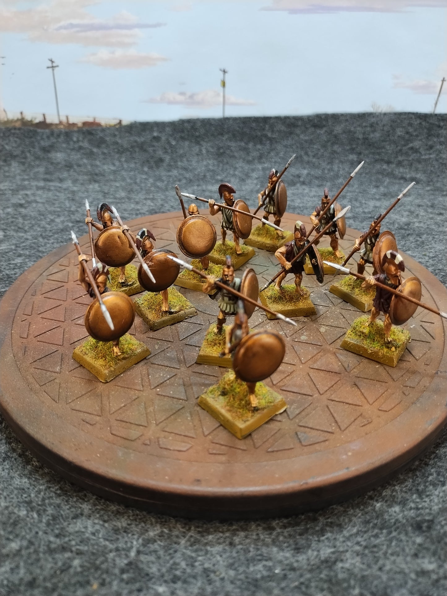 Greek Hoplites Black/Bronze - SPQR/28mm