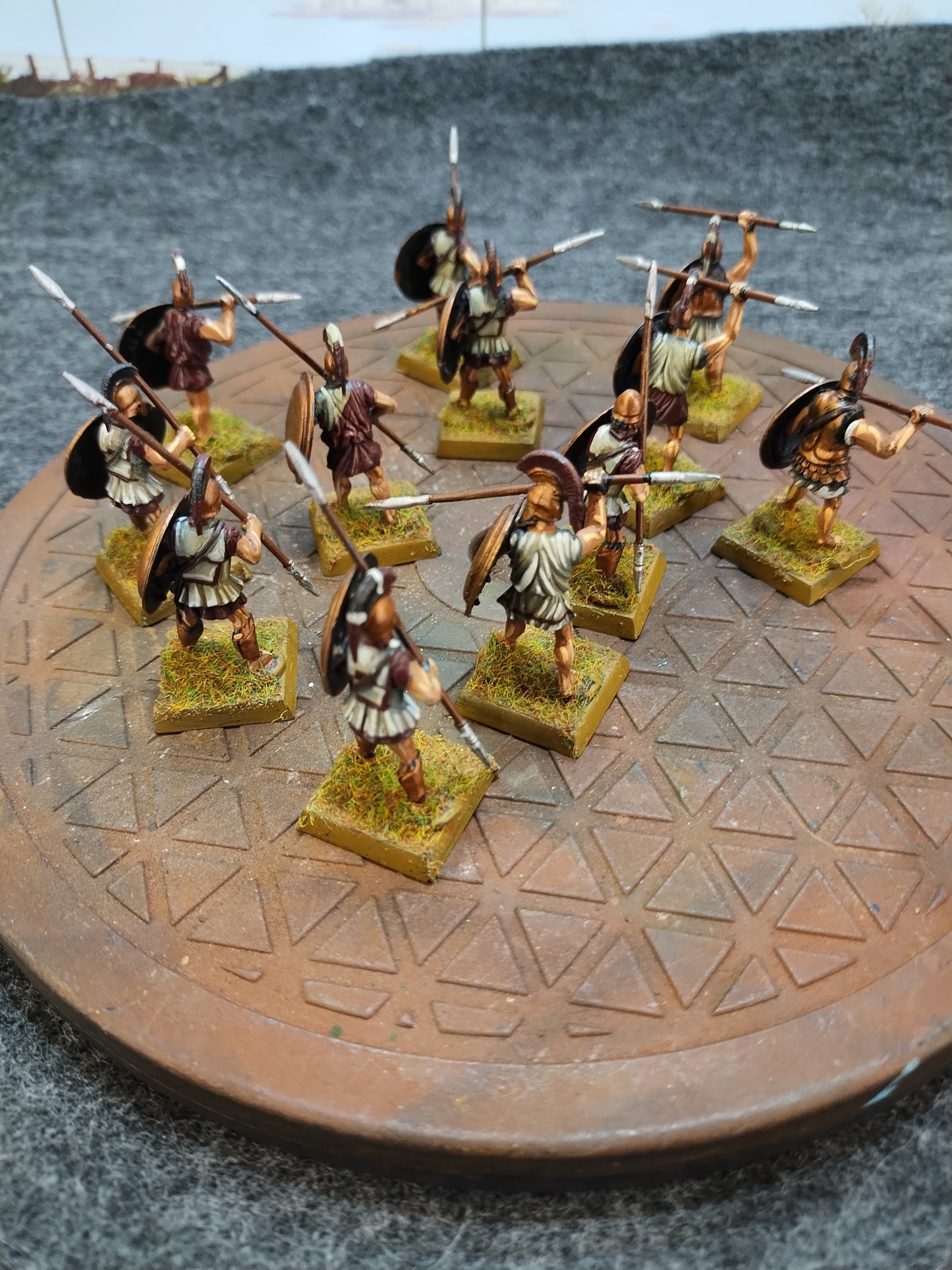 Greek Hoplites Black/Bronze - SPQR/28mm