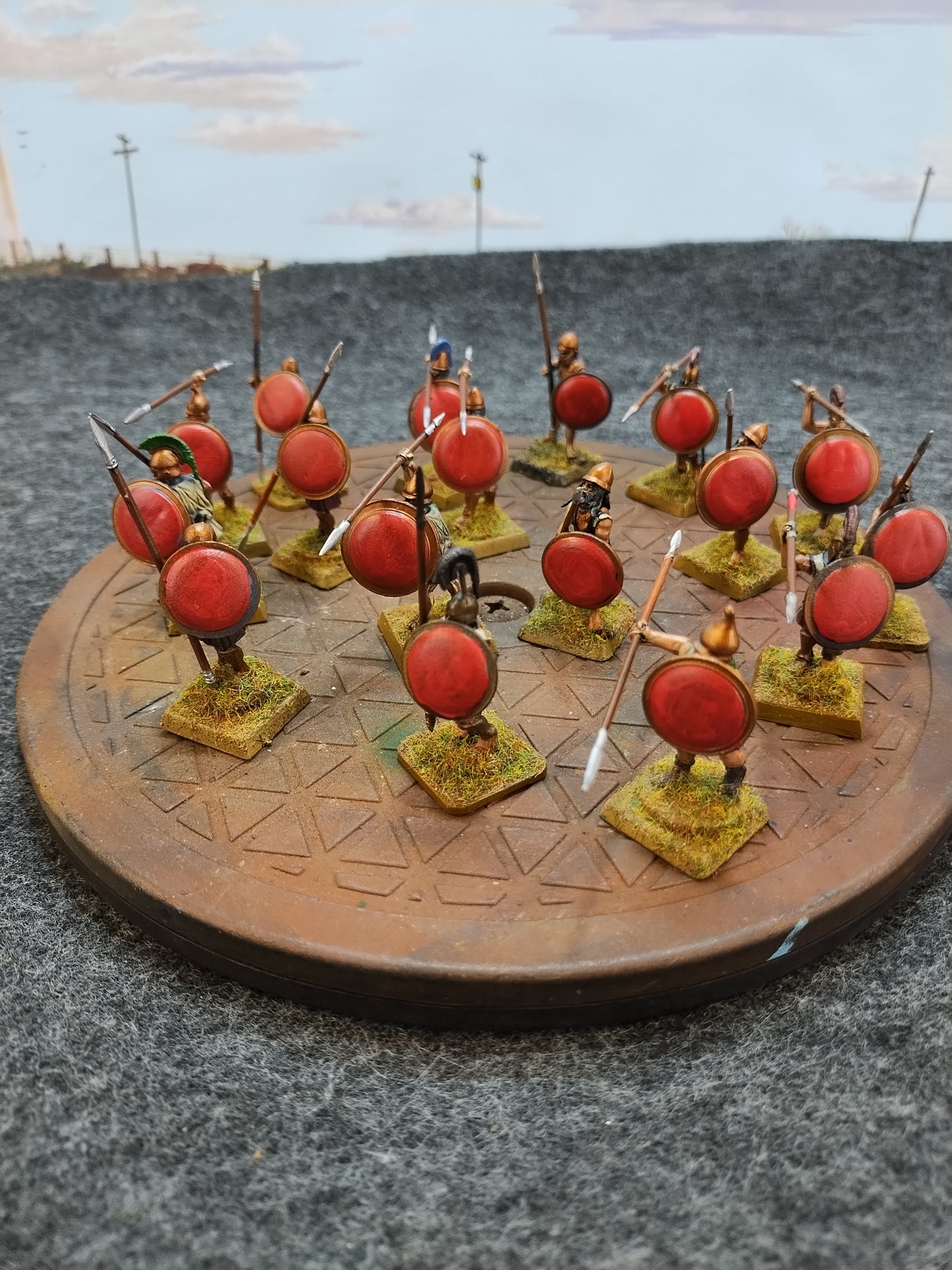 Greek Hoplites Red/Bronze - SPQR/28mm